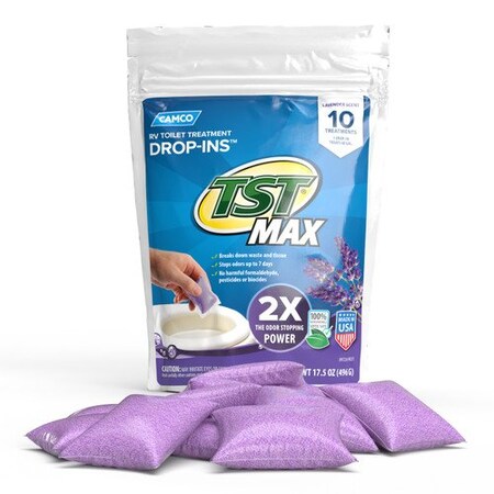Camco TST MAX LAVENDER DROP-INS, 10/BAG (E) 41556
